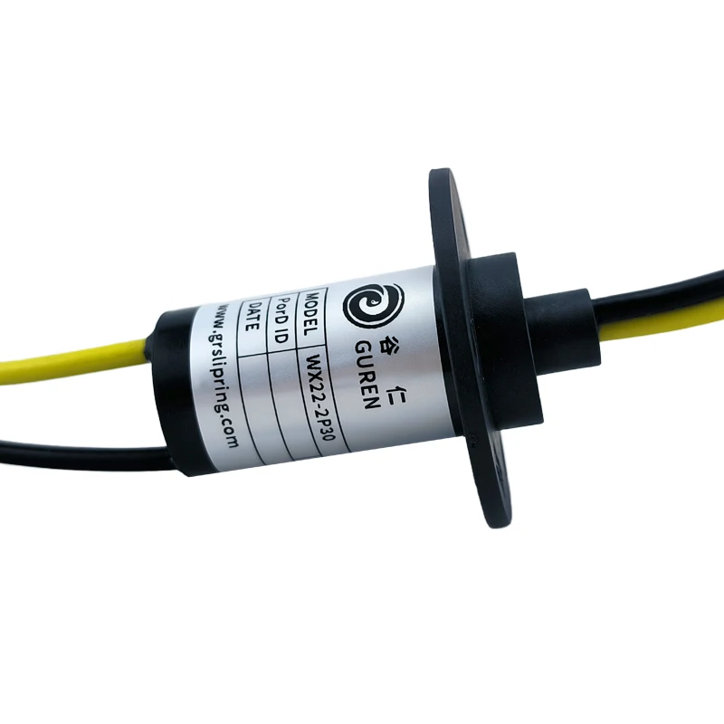 WX22-2P30 22mm outer diameter 2-way 30A high power electric slip ring 30A rotary conductive joint circuit rotation solution