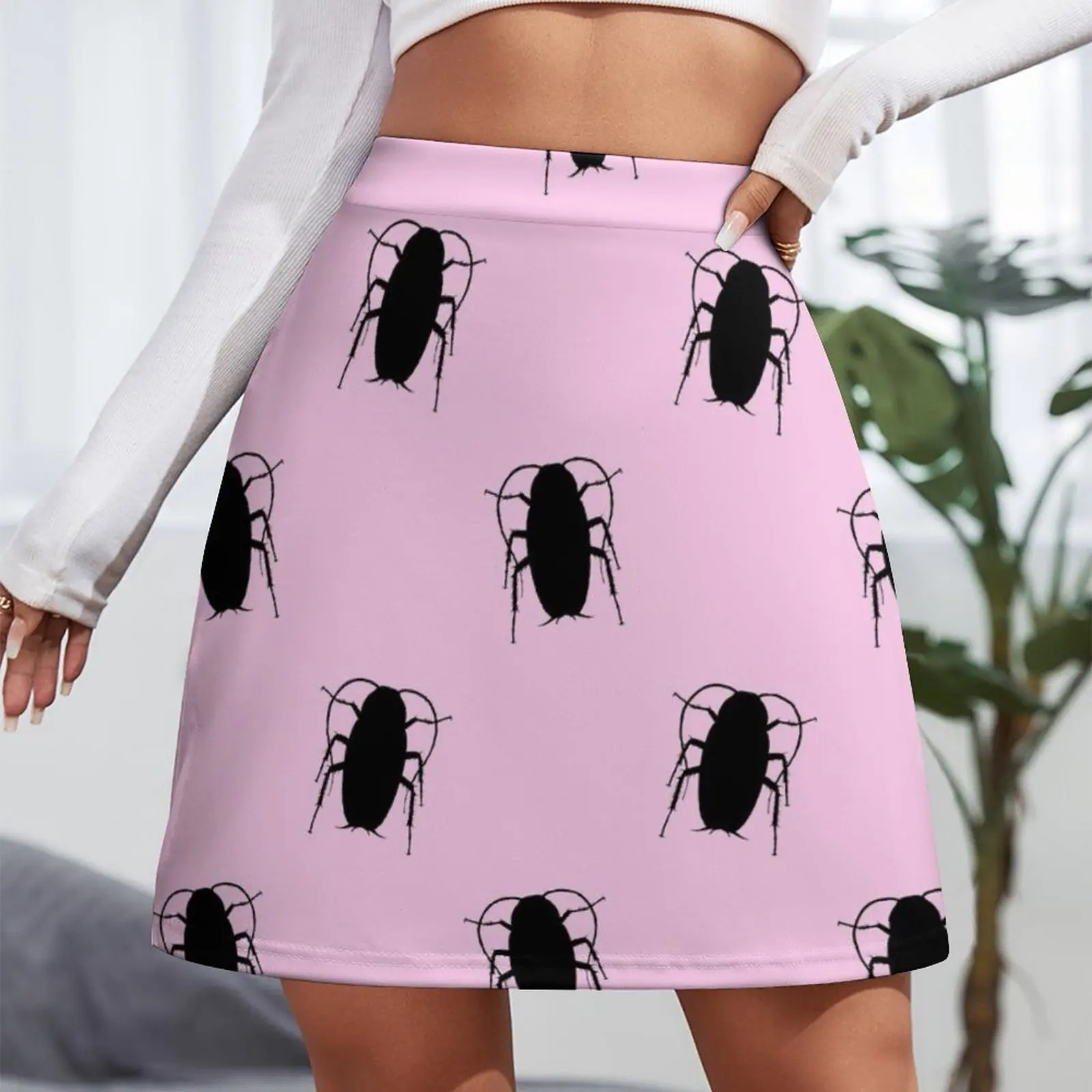 Hairspray Cockroach, John Waters inspired, Pink Mini Skirt Kawaii School uniform