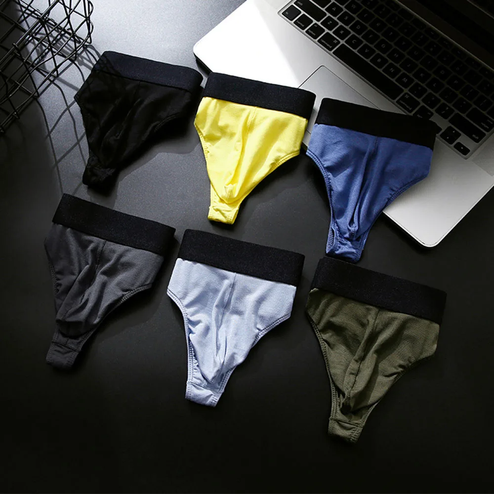 Low Waist G-String Underwear Briefs For Men Bulge With Pouch Hombre Underwear Thongs Cute Boys Breathable And Sexy Male Panties