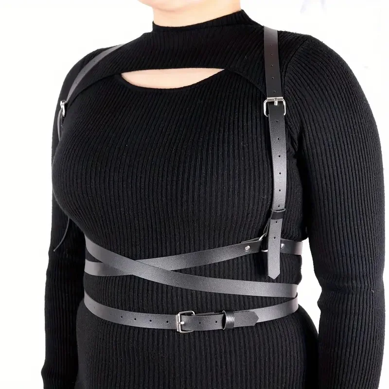 Arnés de talla grande para mujer, lencería Sexy, corsé para adultos, 18 tirantes, sujetador Bondage, cinturón de cintura, ropa interior erótica