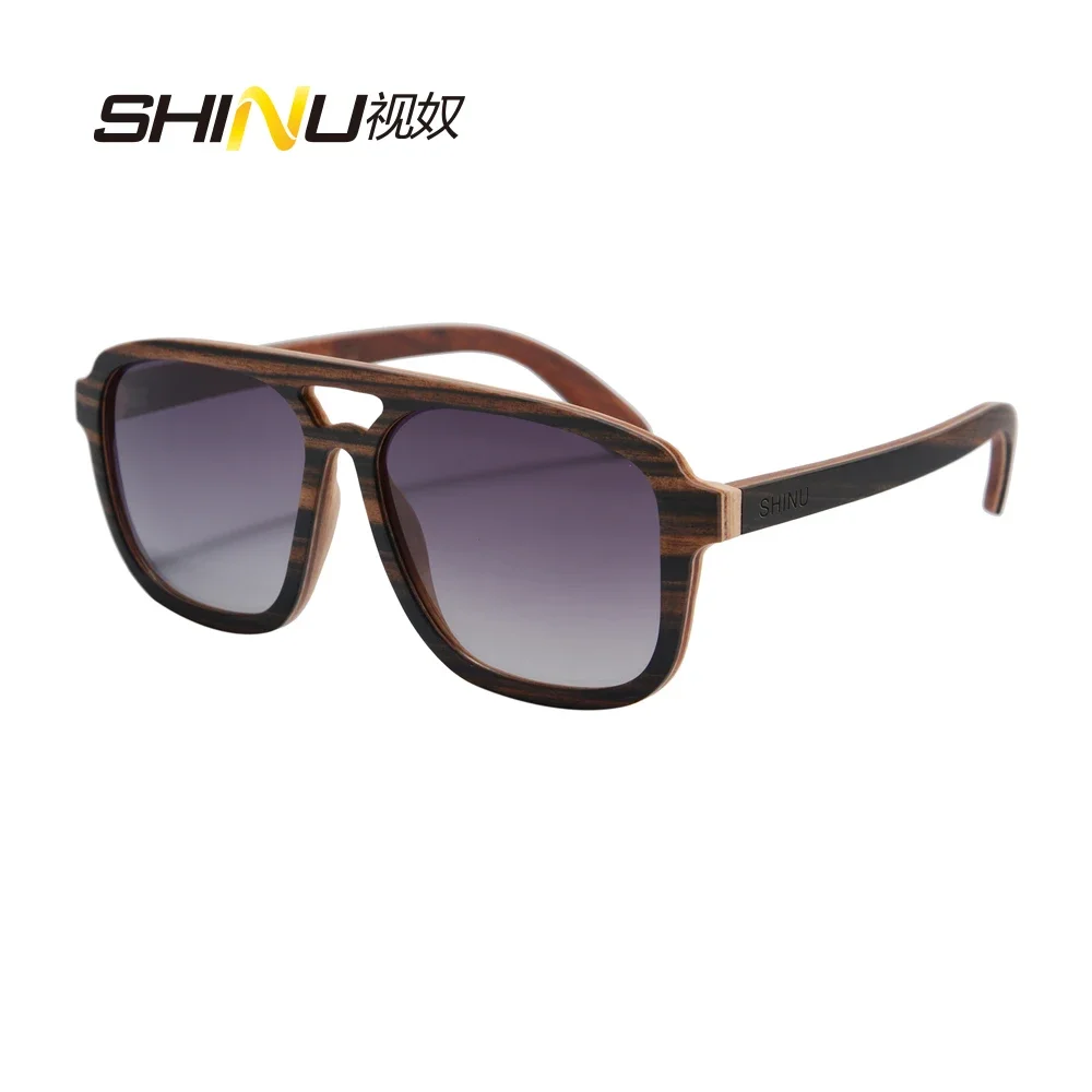 Brand Natural Wooden Sunglasses Men Polarized Fashion Sun Glasses big face sunglasses for men ebony wood sunglasses 2024