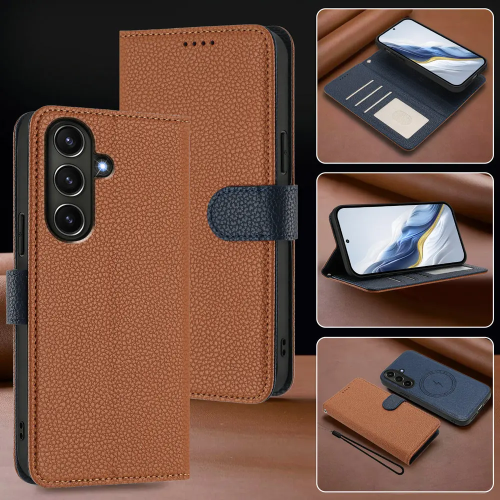 

Съемный кожаный чехол-кошелек 2 в 1 для Samsung Galaxy A07 A17 A06 A16 A26 A35 A56 A05S A15 A25 A35 A55 A54 A34 A24 A53 Cover