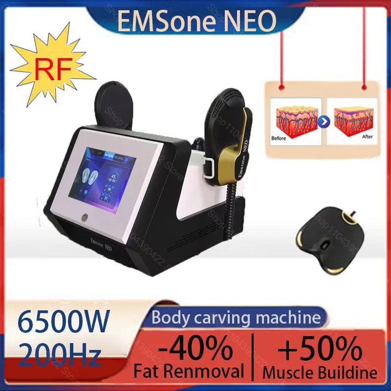 New EMSone Body Shaping Machine Professional Muscle Stimulator NEO 6500W 200Hz RF Weight Loss Hip Shaping Machine