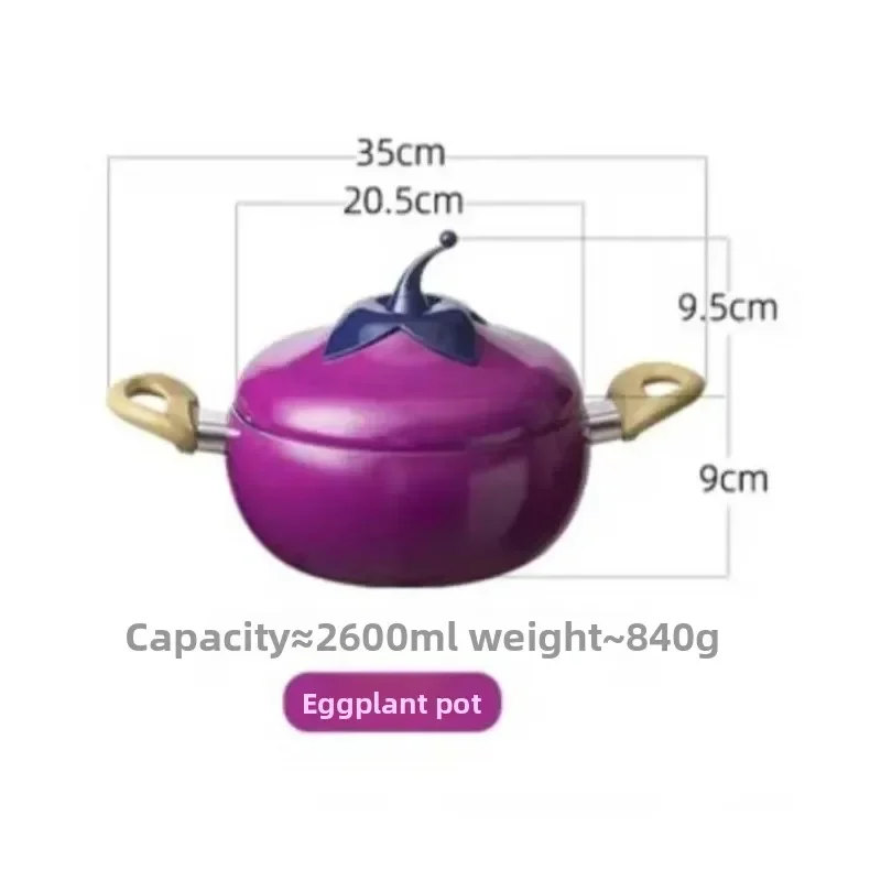 

Креативная кастрюля в форме фруктов, алюминиевая кастрюля с антипригарным покрытием, сковорода, набор кухонной посуды, кастрюля, кухонная утварь