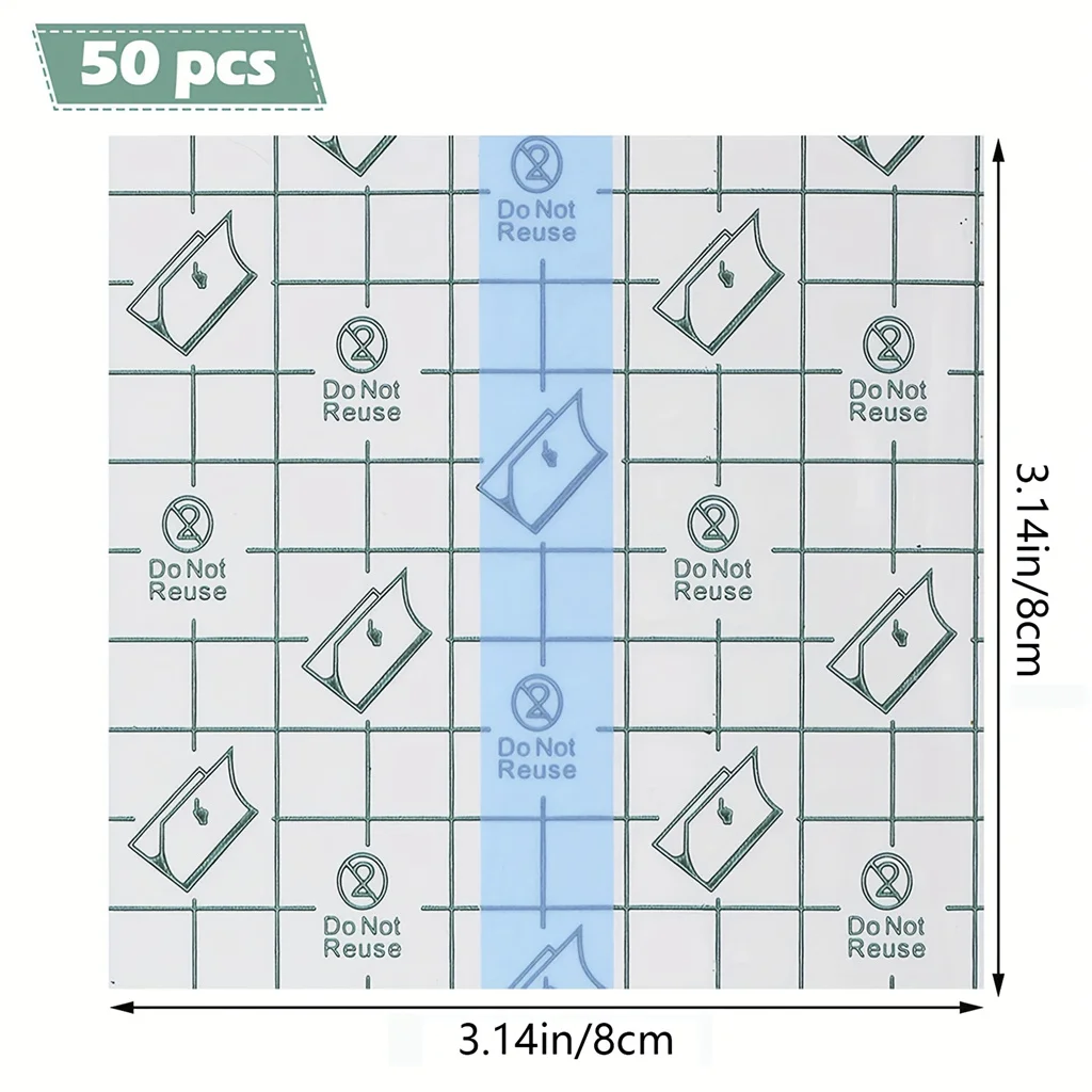 Benda impermeabile con nastro impermeabile da 100 pezzi, benda adesiva per medicazione con pellicola trasparente, adatta per dopo la cura del