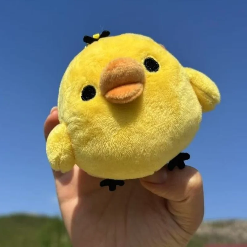 

San-X Rilakkuma желтый брелок с курицей, милая плюшевая игрушка, женская версия, украшения для сумки, Коллекционные подвески с курицей Kiiroitori