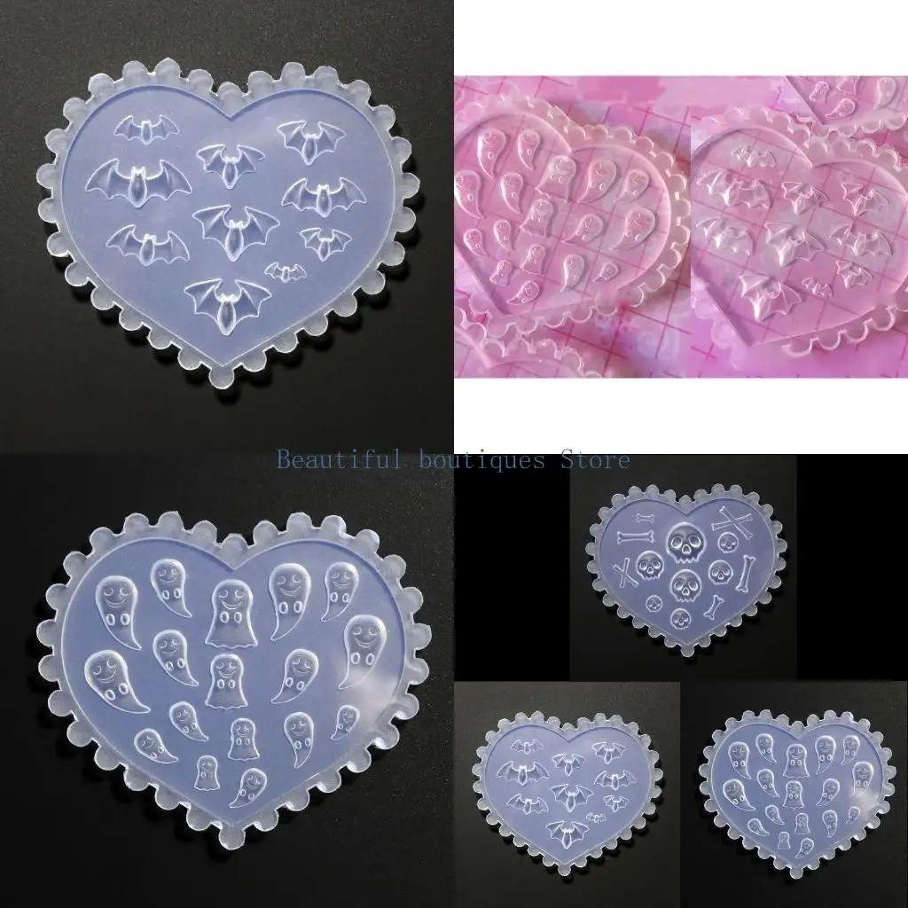 

U4LF Art Силиконовая плесень 3 дизайн Прочные -кристаллические инструменты для ногтей плесень