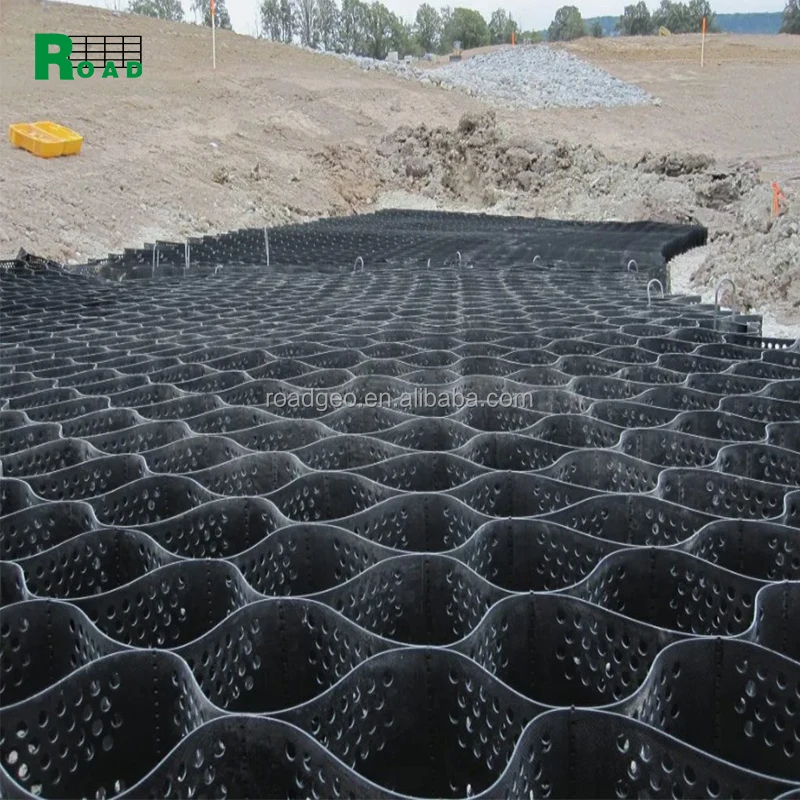 Ground Reinforcement Cellular System High Quality Stabilizer Geocell Gravel Grid-15-Square-Meter Sample Unit