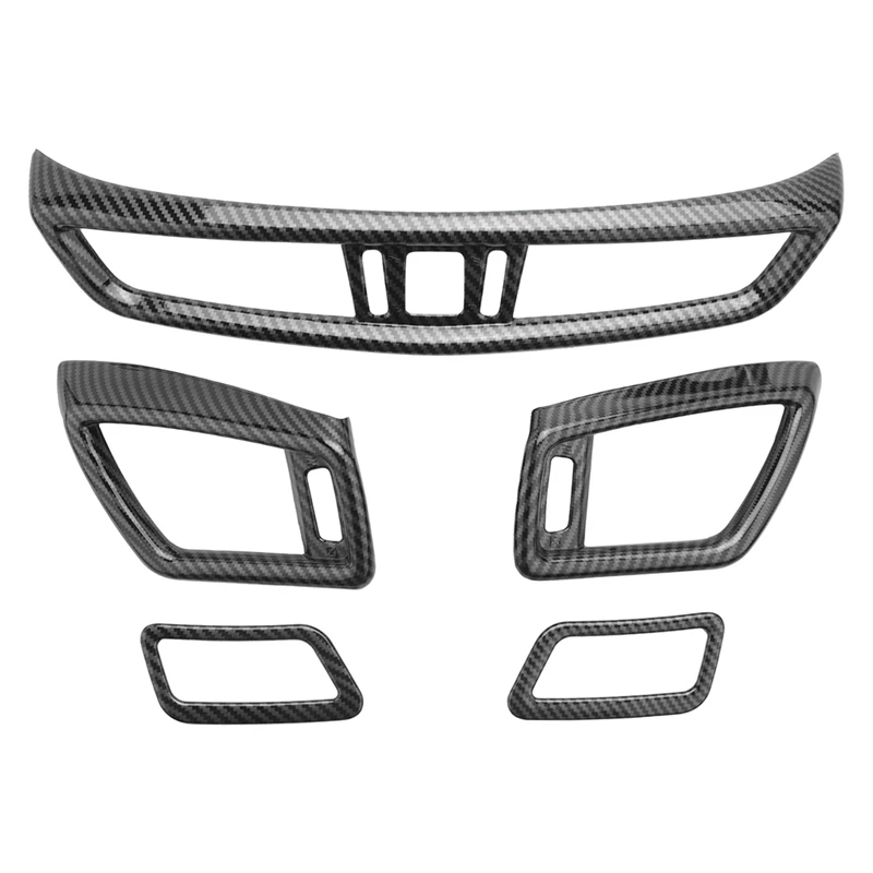 

5 Pcs Car Front Console Air Condition Vent Outlet Cover For Nissan X-Trail T32 Rogue Qashqai J11 2014-2020-A15Z