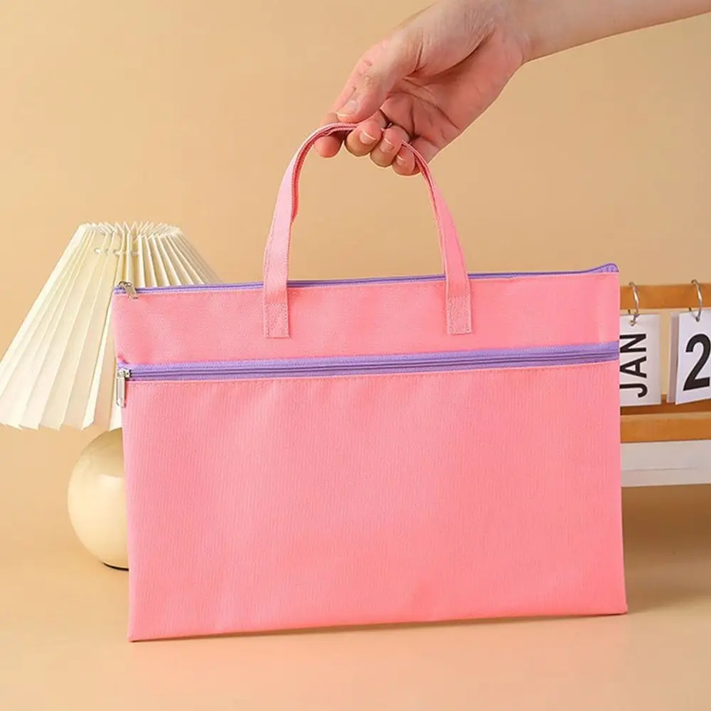 Bolsa de archivo A4, tela Oxford portátil con cremallera, impermeable, 8k, dibujo de bocetos, bolsa de almacenamiento de arte, bolsa de lona, productos de archivo para escuela y oficina