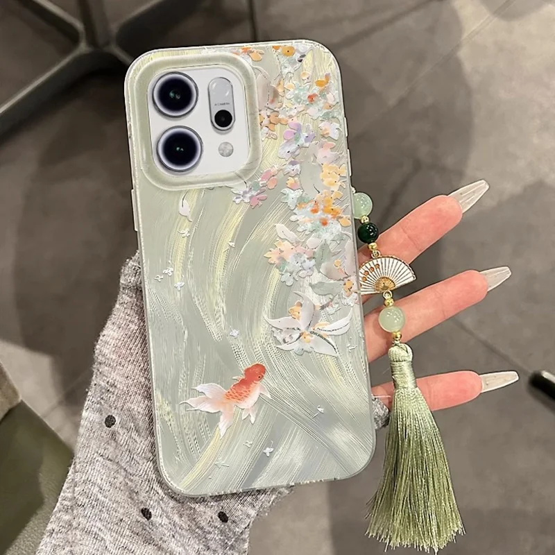 

Suitable Fallen LeavesOPPORENO14Phone New14PROAnti-fall Unisex Premium Silicone Soft