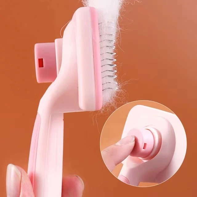 Self Cleaning Dog Brush Comb Pet Grooming Hair Remover Combs Brush Floating Hair Pet Grooming Brush Cat Supplies