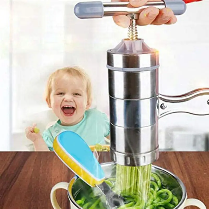

A84G-Noodle Making Machine Manual Noodles Press Machine Pasta Maker Stainless Steel, Noodle Mould
