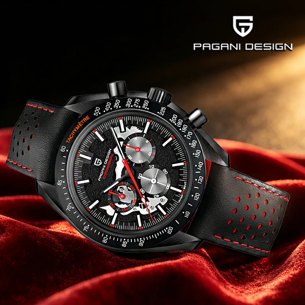 2026 Pagani Design Herrenuhren, Top-Luxus-Quarzuhr für Herren, Sport-Chronograph, klassischer Saphir, wasserdicht, Relógios Masculino
