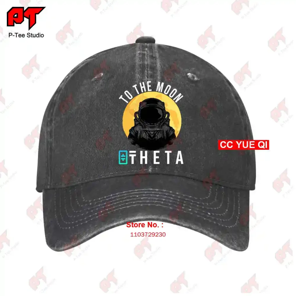 Theta To The Moon Crypto Token Theta Logo Hodl Baseball Caps Truck Cap OCYN