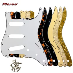 Xinyue peças personalizadas para captadores st, pickguard de guitarra com três captadores strat de bobina única americana vintage '65 montados reversos