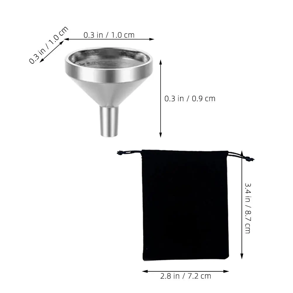 1 مجموعة مجموعة صغيرة لحرق المجوهرات قلادة رماد ملء عدة الفولاذ المقاوم للصدأ أداة قمع صغيرة الاستغناء قمع جرة صغيرة