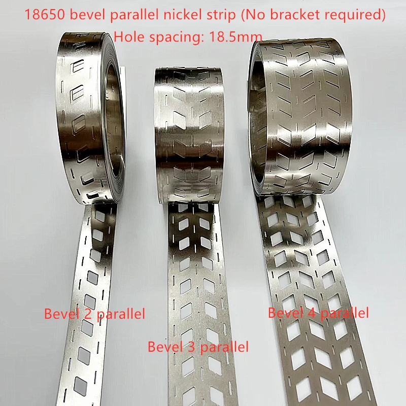 1 Meter Beveled Edge Without Bracket Nickel Strip 18650 Battery Connection Plate Stamped SPCC Nickel Plating
