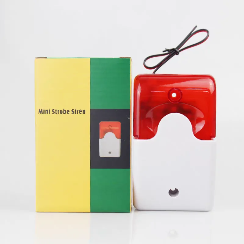 Sound and Light Alarm Beeper 120dB 12V/24V Volume Adjustable/Non Adjustable