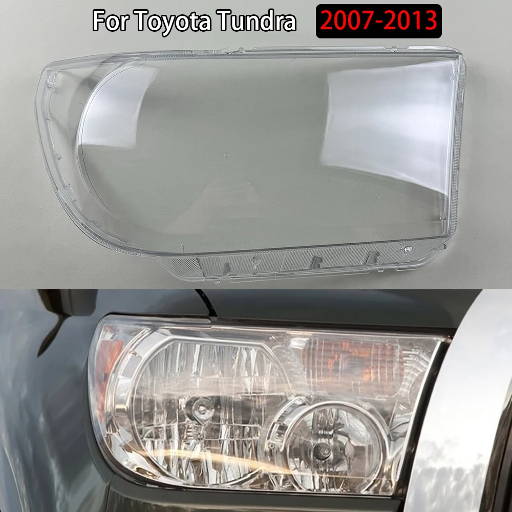 

For Toyota Tundra 2007-2013 Car Accessories Headlight Cover Headlamp Shell Transparent Lampshade Case Lens Plexiglass