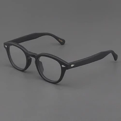 Lemtosh-Monture de lunettes optiques pour hommes et femmes, Johnny Depp, lunettes vintage, monture de lunettes en acétate pour ordinateur, lentille transparente masculine