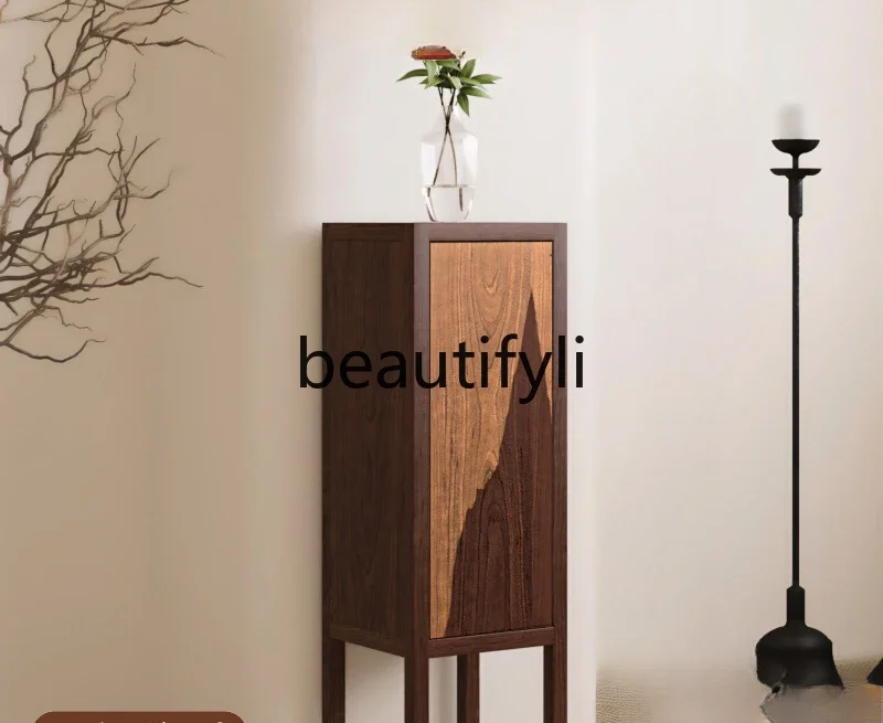 

Flower stand Solid wood locker Shelf storage Display cabinet Homestay tea room Art cabinet