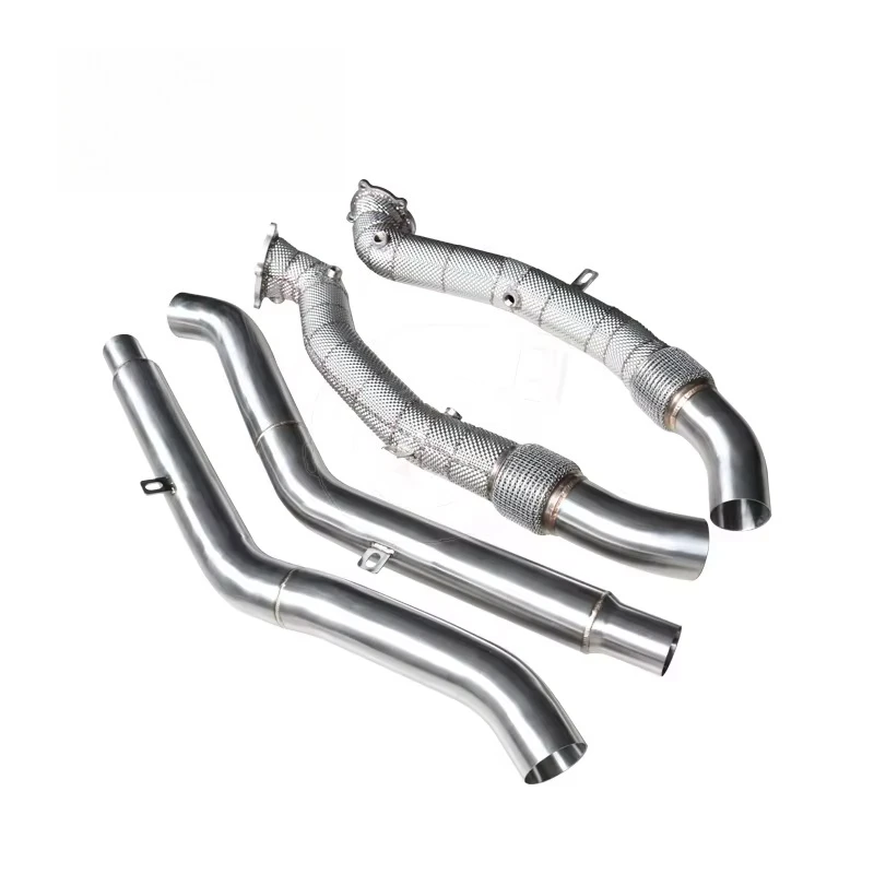 Downpipe + Przednia Rura z Osłoną Termiczną do Audi S6 RS6 4G C7 RS7