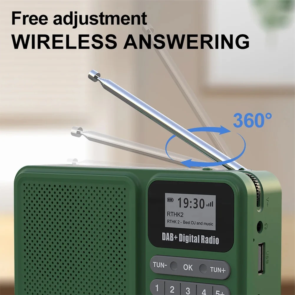 

FM Radio Bluetooth-Compatible Solar Powered/Rechargable Emergency Radio Receiver Supports U Disk TF Card MP3 Play LCD Display