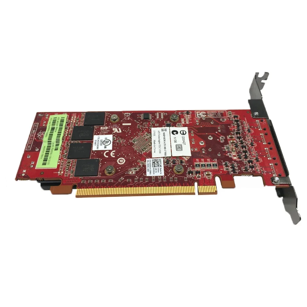 Imagem -03 - Multi-tela Placa Gráfica 4-screen Split-screen Negociação de Estoque Monitoramento e Desenho de Tela Dividida Cartão W4100 2gb Profissional