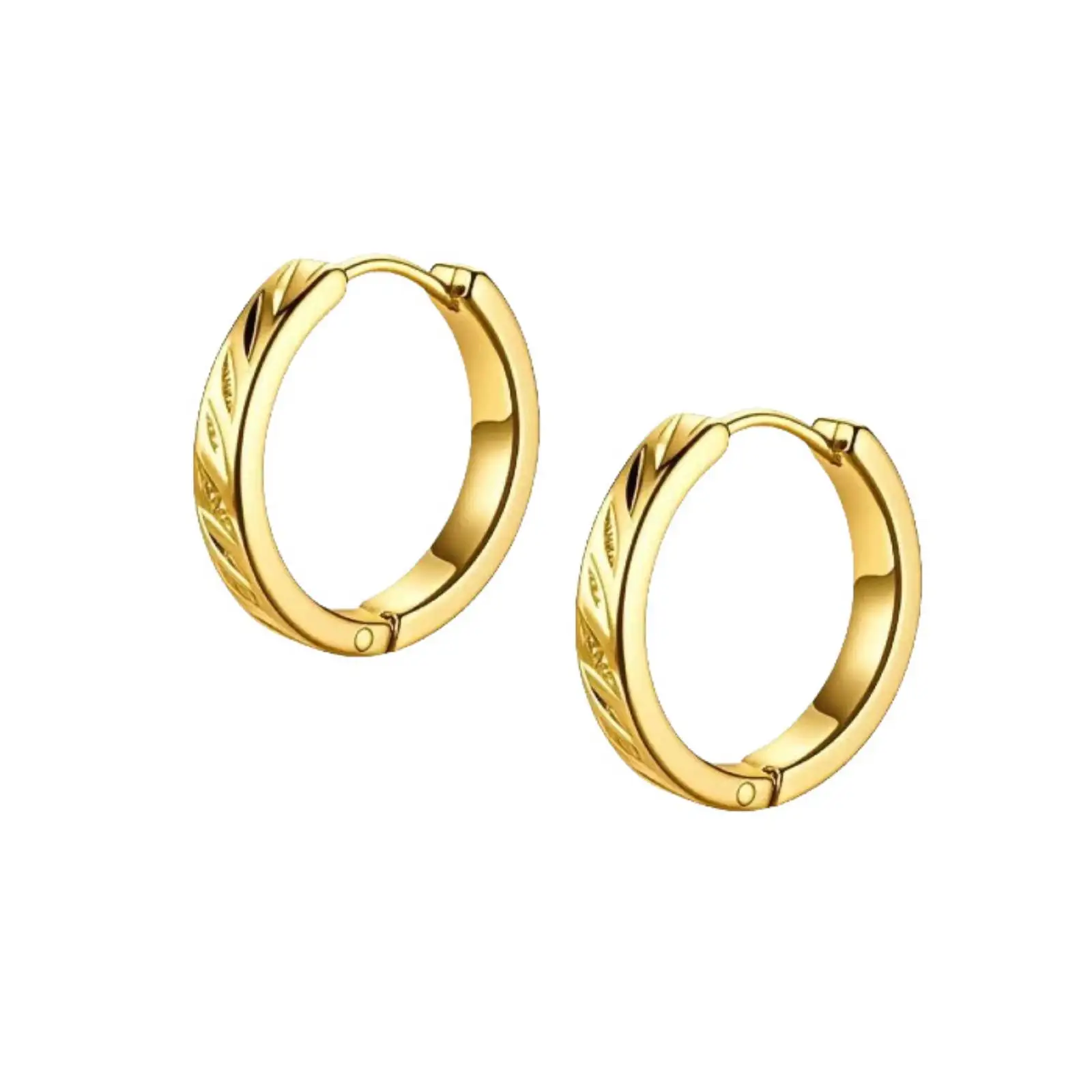 Elegante Creolen für Frauen und Mädchen, Hochzeit, ästhetischer Edelstahl, Schmuck, Geschenk – Detail 2