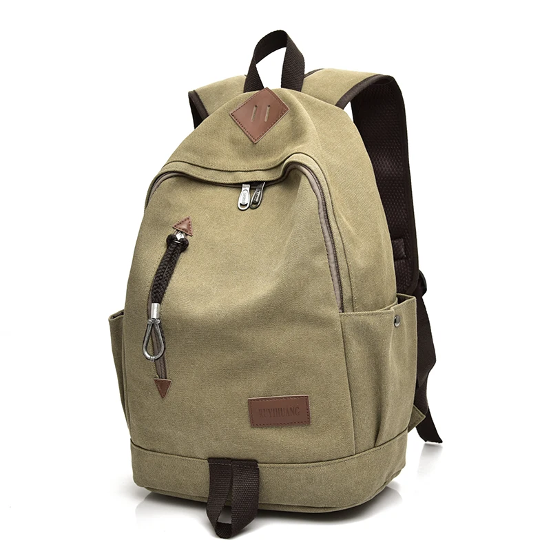 New Fashion Men Canvas Backpacks Large School Bags For Teenagers Boys Girls Travel Laptop Backbag Mochila Rucksack High Quality