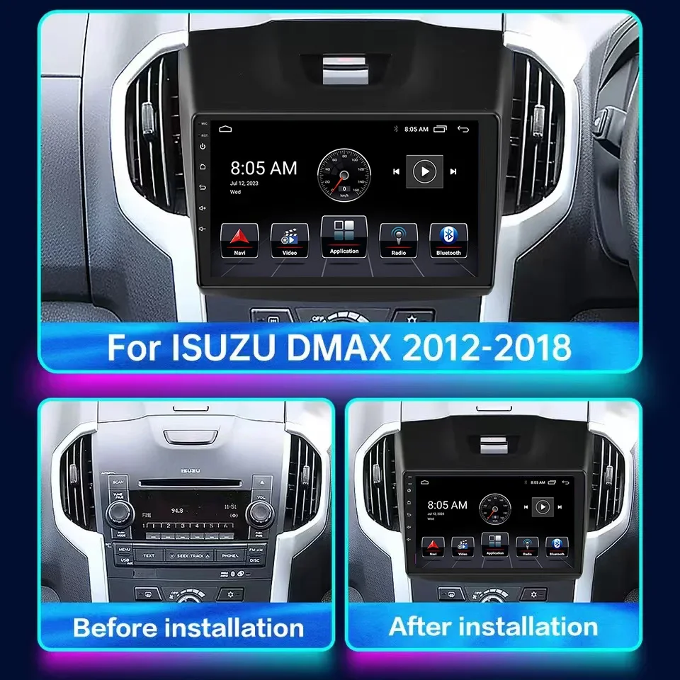 

Android 13 radio For Chevrolet Holden S10 TRAILBLAZER COLORADO ISUZU DMAX Car Multimedia Player Carplay Auto GPS navigation
