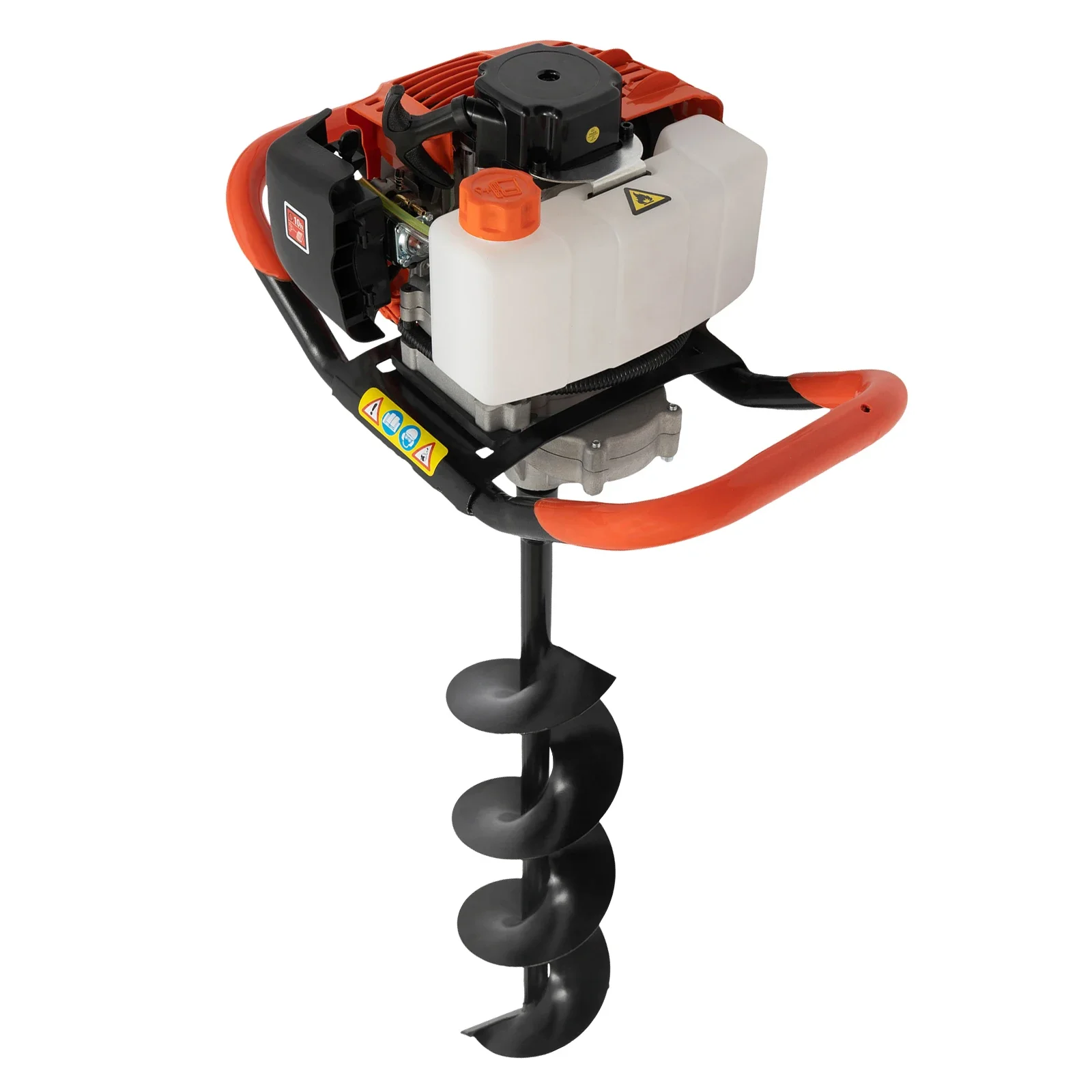 52cc 3個セット 1460W 2ストロークガソリン式アースオーガー フェンスポスト穴掘り機 グランドドリル & 1個の延長