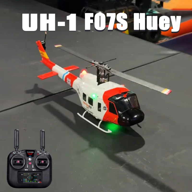 เฮลิคอปเตอร์บังคับวิทยุ YUXIANG F07S รุ่น UH-1 แบบไร้แปรงถ่าน พร้อมกล้อง GPS กลับอัตโนมัติ + ระบบ Optical Flow รักษาระดับความสูงคงที่