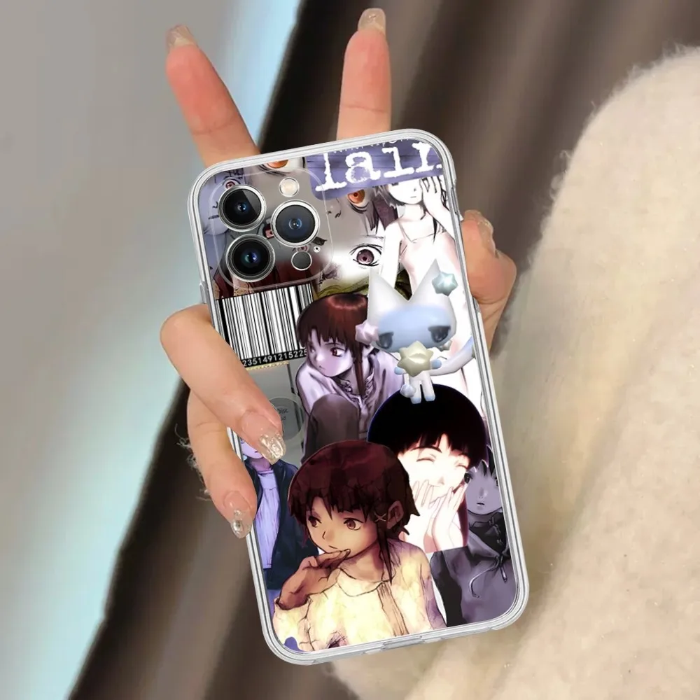 Serial Experiments Lain Phone Case For iPhone 15 14 13 12 Mini 11 Pro XS Max X XR SE 6 7 8 Plus Soft Silicone Cover