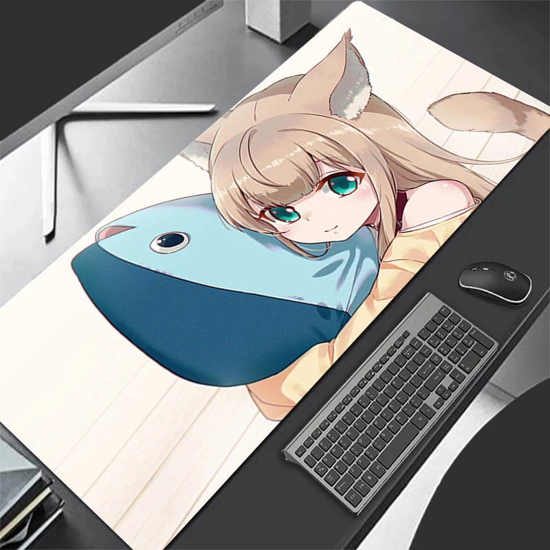 

Mousepad K-kinako Pattern Gaming Mats Rubber Cartoon Anime Mouse Pad PC Accessories Desk Mat HD Non Slip Table Mat Keyboard Pad