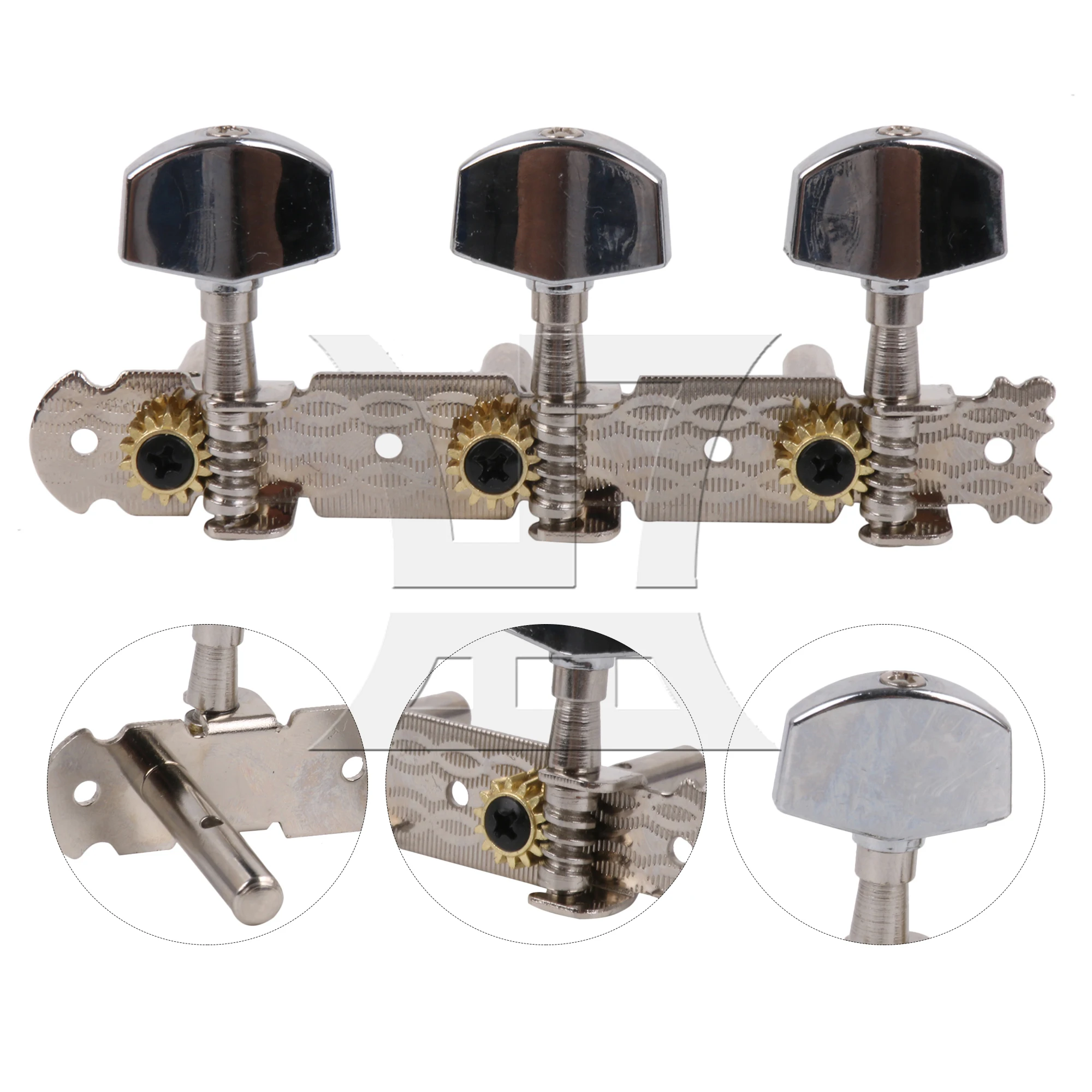 

Yibuy 1pc Classical Guitar Tuning Peg Chrome Left Classical Guitar Winder Buttons