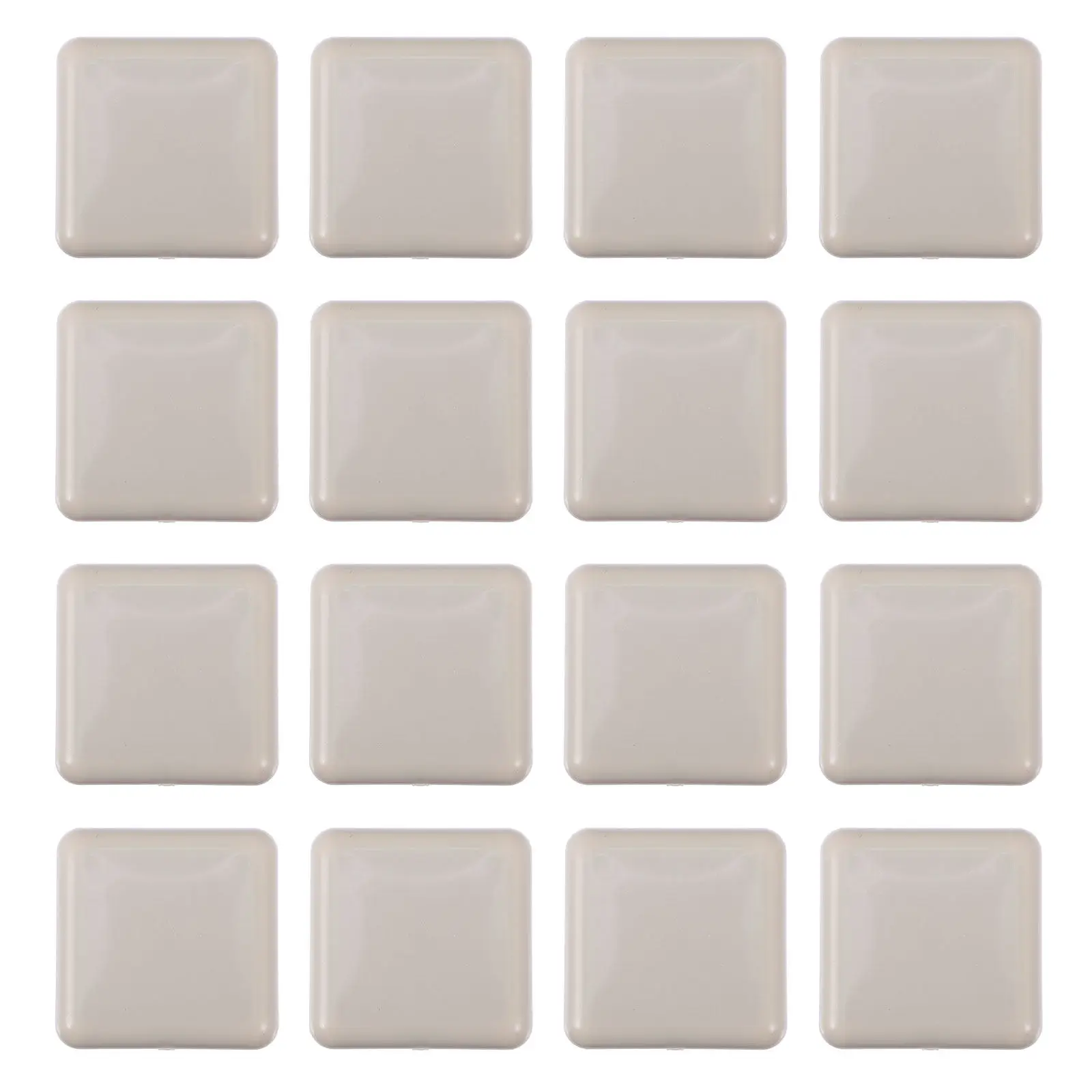 16Pcs Furniture Glide Pads Square Non-Skid Floor Protectors for Table Chair Legs Self-Adhesive Furniture Leg Bottom Mat 35Mm