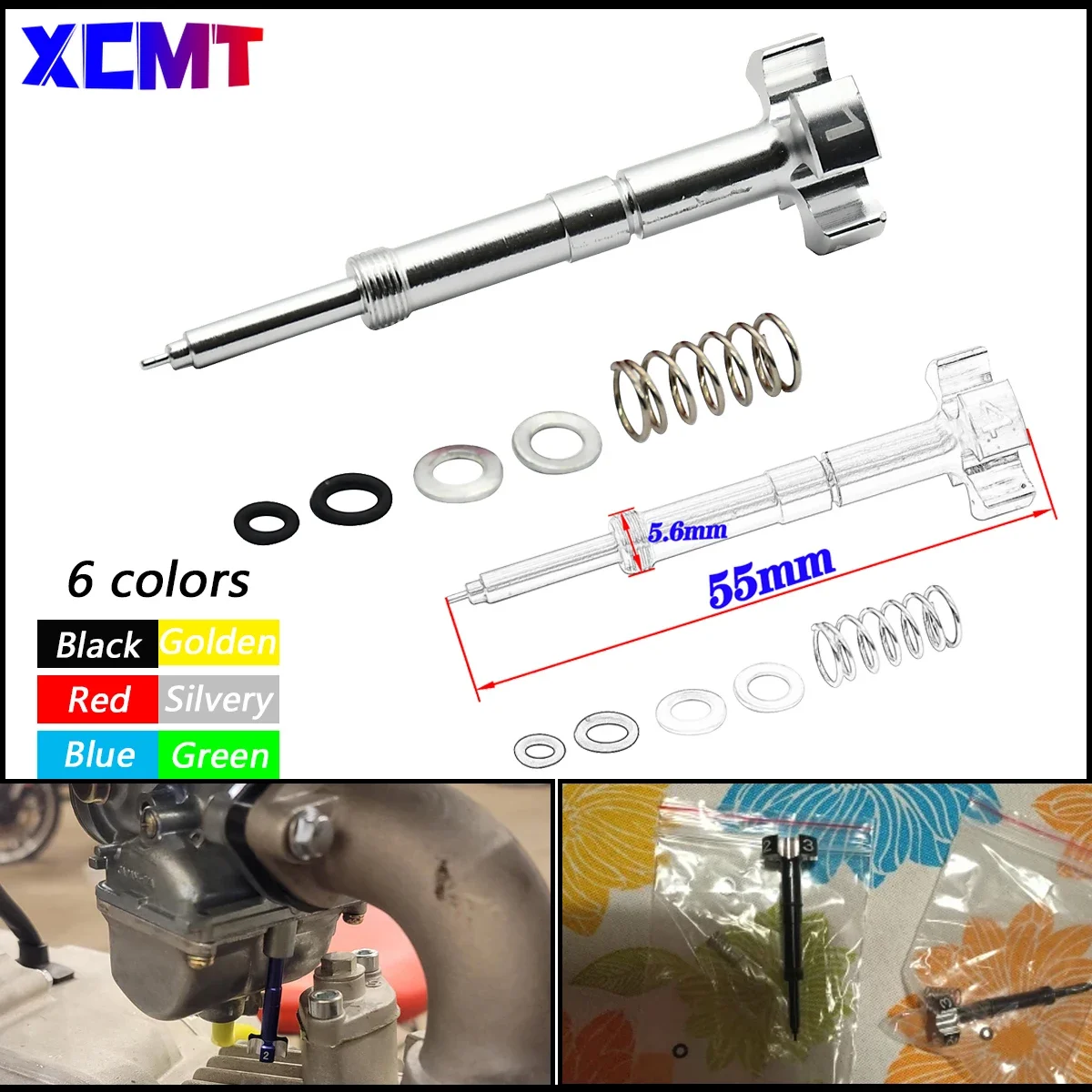 

Easy Adjustable Air Carburetor Fuel Mixture Screw For Motorcycle ATV Keihin FCR MX Carbs Carby Motor 4 Stroke KTM Honda Yamaha