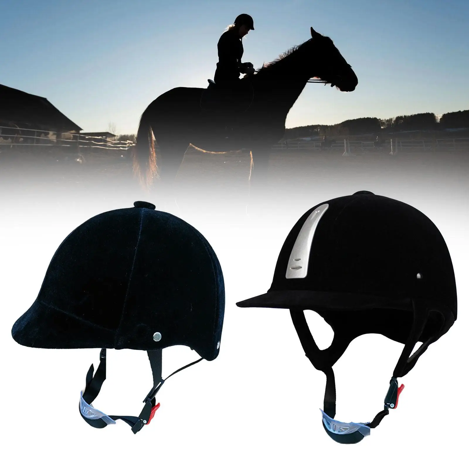 Casco para montar a caballo, gorro ecuestre de verano, gorro para deportes al aire libre, equipo ligero para montar a caballo