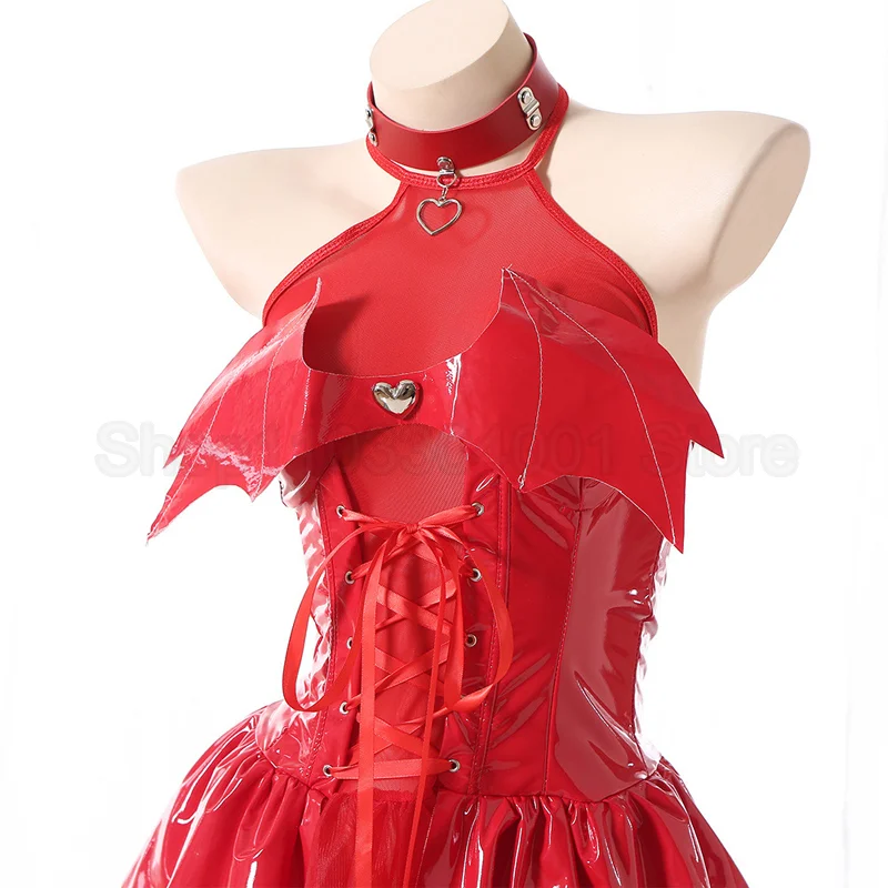 French Black Party Dress for Women Y2k Gothic Punk Sexy Sweet Luxury Slim Fit Summer Chest Wrap Mini Skirts Little Devil Outfits view 5