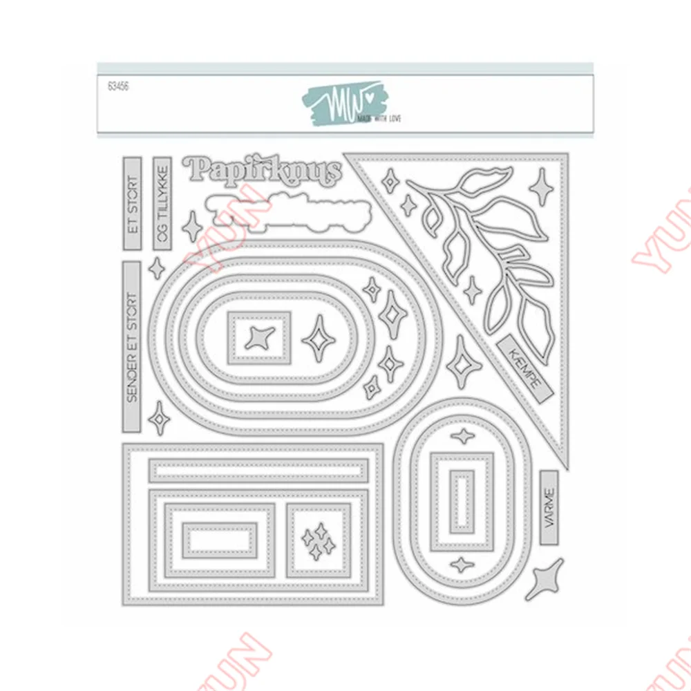 

2025 New Made with Love Metal Cutting Dies Sketches 13 Die DIY Scrapbooking Photo Album Decorative Embossing Paper Cards Molds