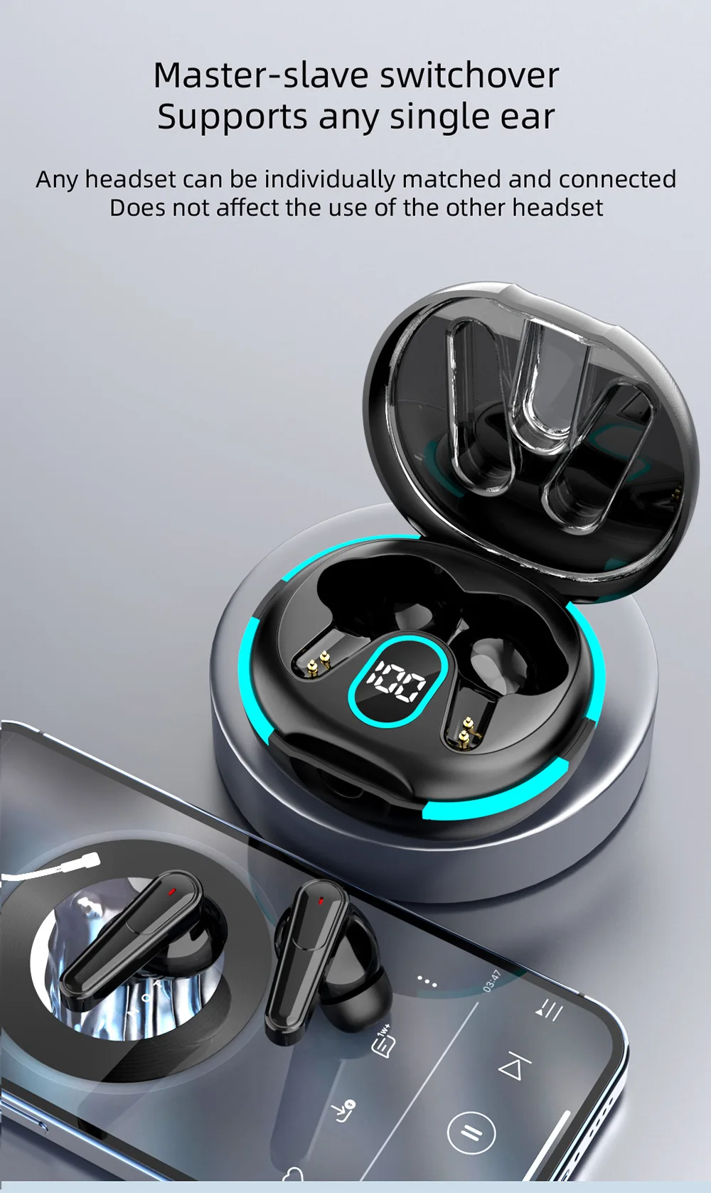 لهاتف موتورولا razr 50 Ultra X50 Ultra G Power Edge 50s Pro TWS سماعة لاسلكية تعمل بالبلوتوث سماعة رأس للعبة خارجية لتقليل الضوضاء #4