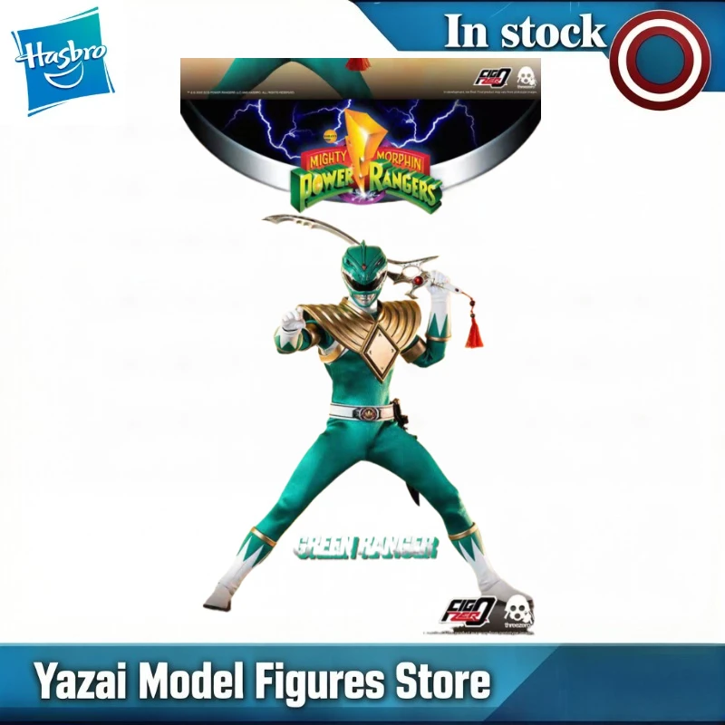 Original Hasbro Threezero POWER RANGERS Mighty Morphin GREEN RANGER Action Figure Model