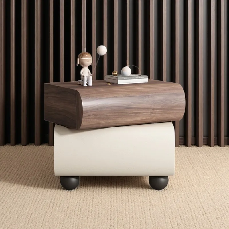 

Light luxury creative design rotating bedside table bedroom home simple modern