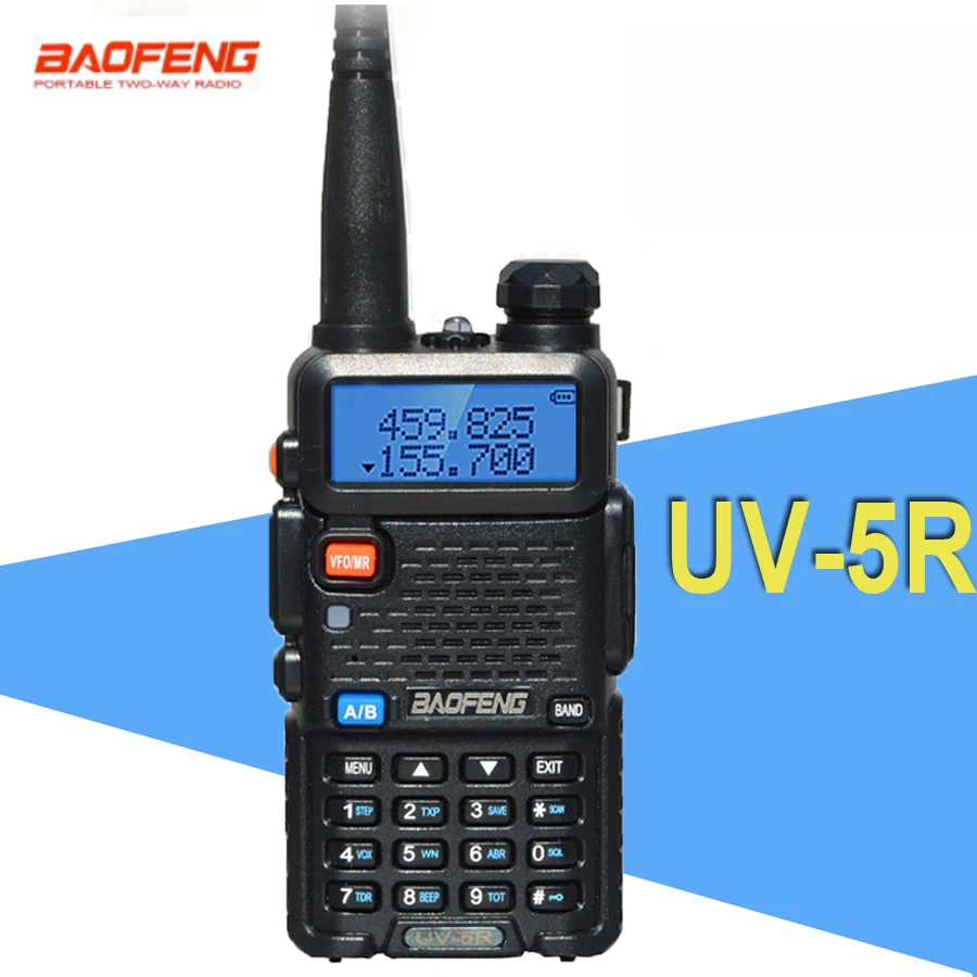 Baofeng UV-5R Walkie Talkie UV 5R 5W Dual Band Ham Two Way Radio Vhf Uhf FM Radio UV5R Handheld Transceiver Hunting