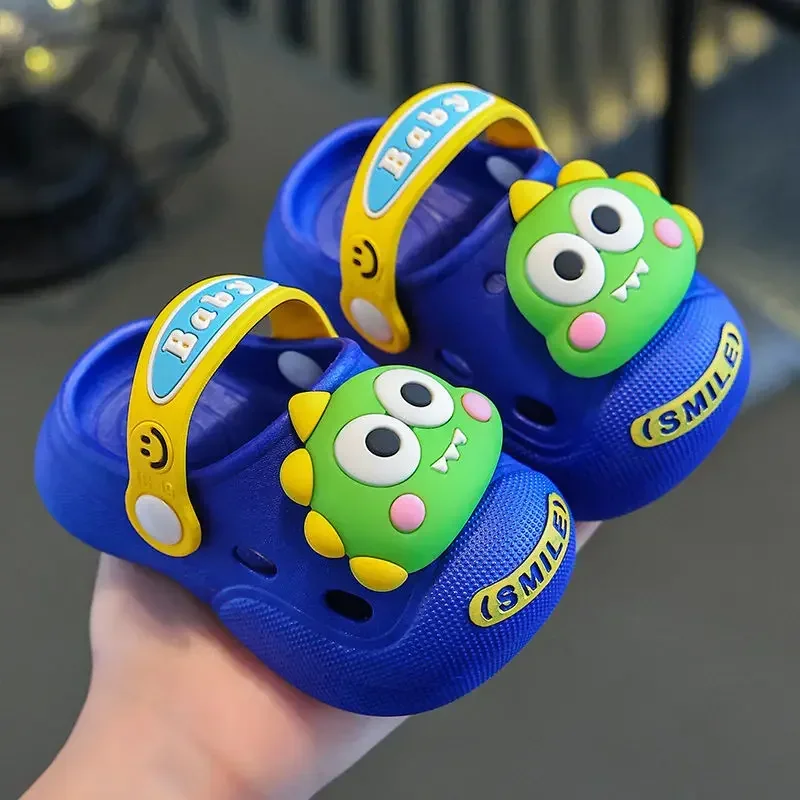 

*/*/обувь для маленьких девочек, детская обувь в форме пещеры, летние домашние противоскользящие сандалии для девочек с героями мультфильмов для мальчиков, детские крутые перетаскивающиеся уличные пляжные сандалии