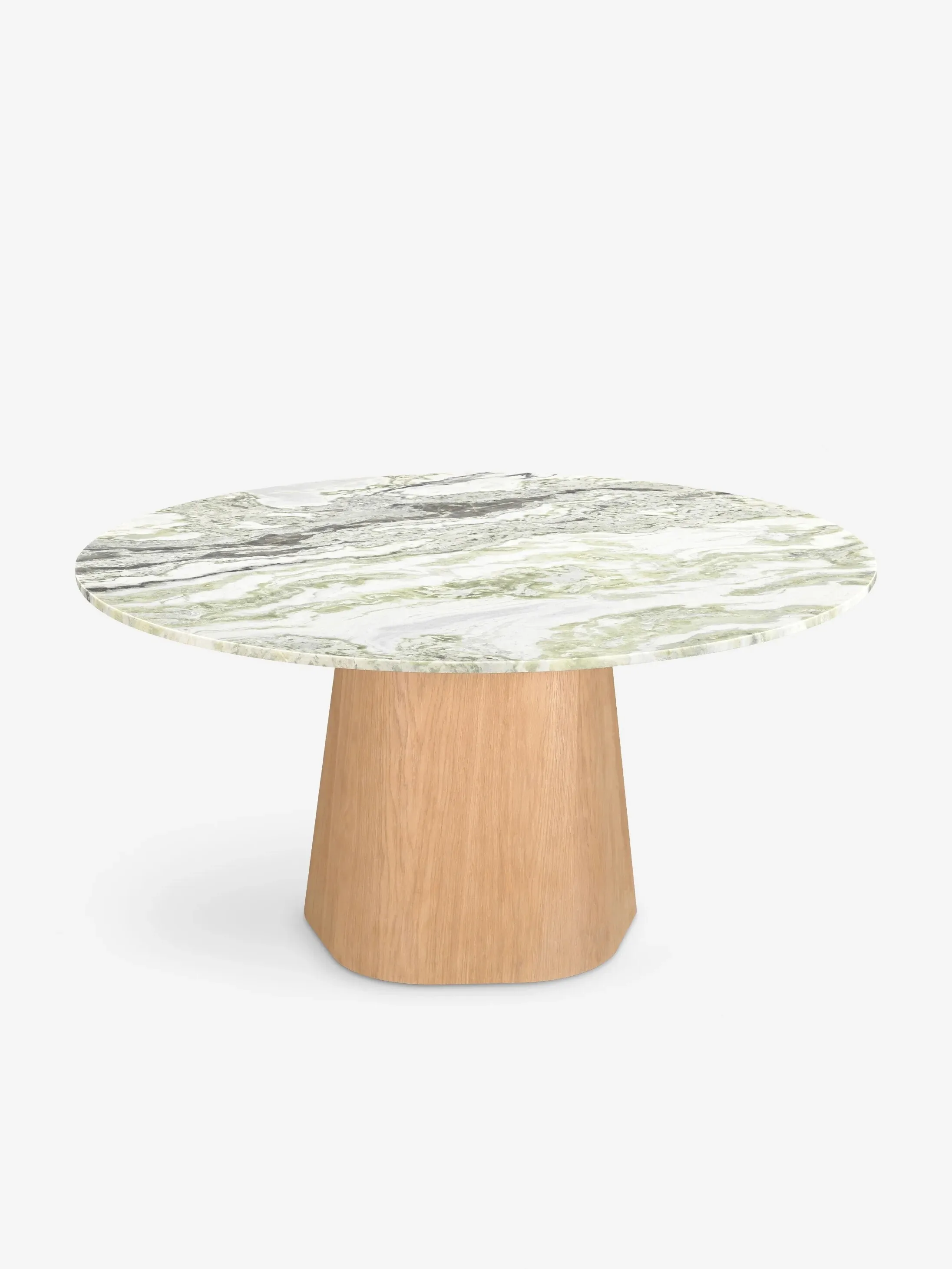 

Обеденный стол из массива дерева. Простой круглый стол для гостиной.