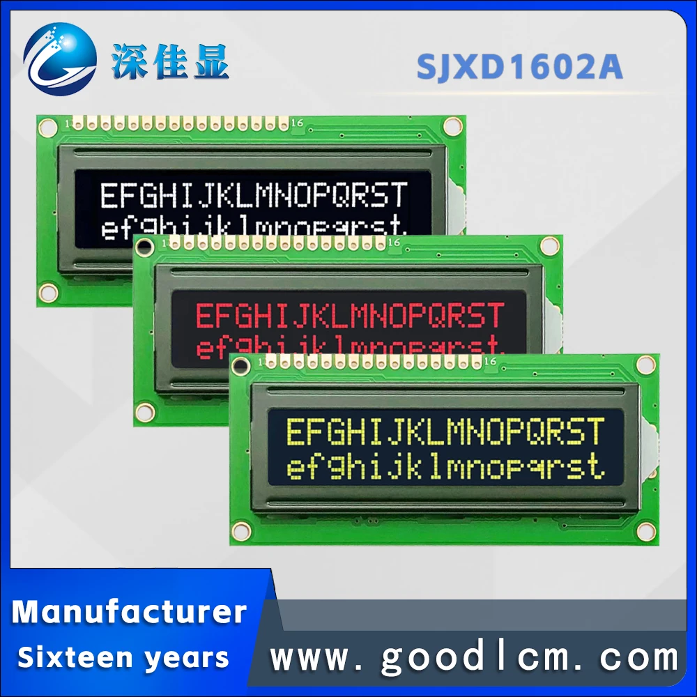 

factory outlet lcd 1602 Character display screen JXD1602A 3.3V Industrial equipment small-sized display module AIP31066 drive