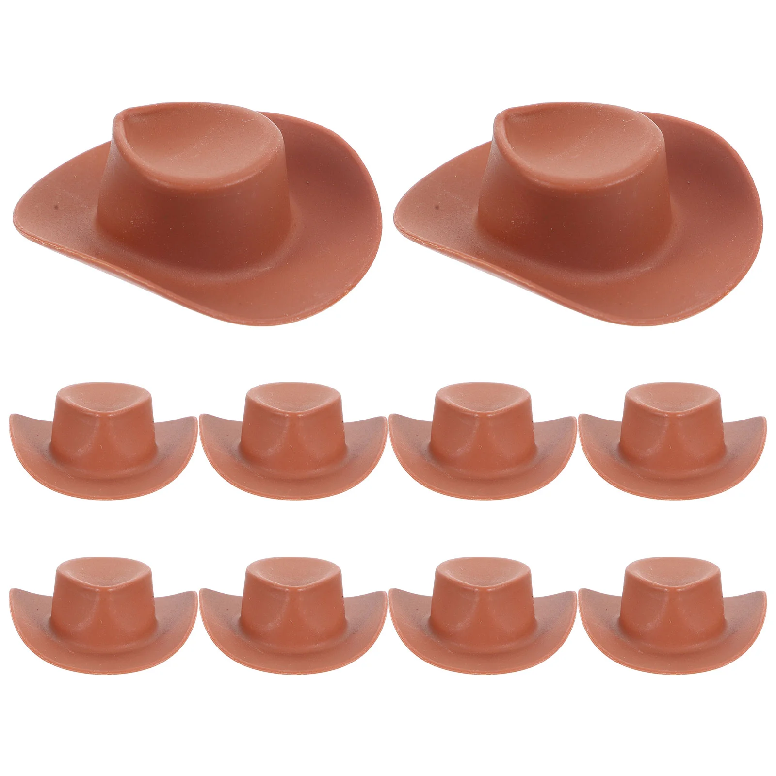 

10 Pcs Small Hat Mini Hats Tiny Ornament DIY Accessories for House Cake Decor Toy